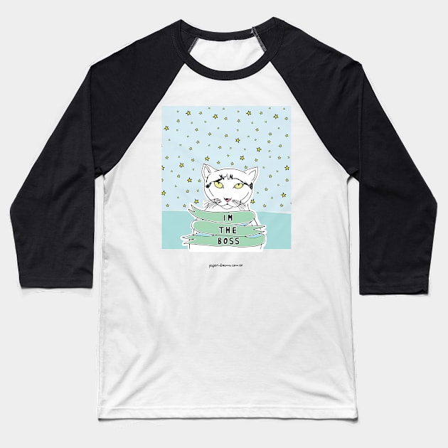 Im the Boss Baseball T-Shirt by paperdreams